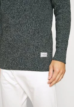 Pier One Hombre MULTICOLOUR HALF CARDIGAN JUMPER - Jersey De Punto - Dark Green -Ofertas Pier One Tienda 029eb894199c4fc8832ff72e1a96db2d