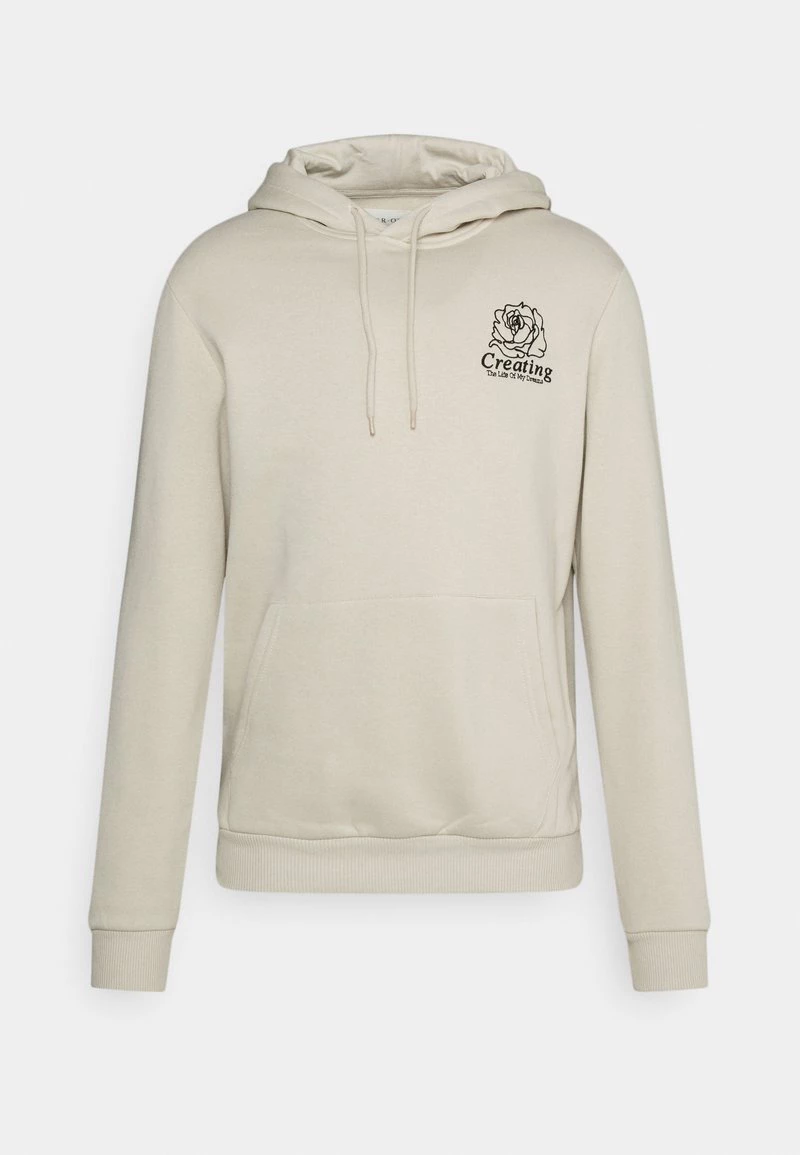 Pier One Hombre FLORAL HOODIE - Sudadera - Tan 4 Pier One Hombre FLORAL HOODIE - Sudadera - Tan - Imagen 2