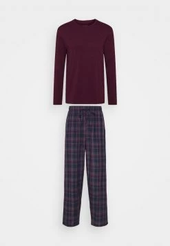 Pier One Hombre Pijama - Bordeaux/dark Blue