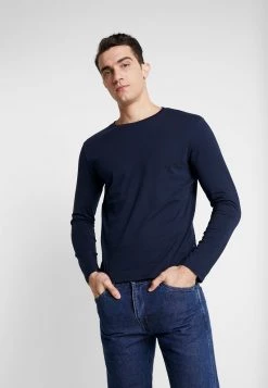 Pier One Hombre Camiseta De Manga Larga - Dark Blue