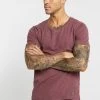 Pier One Camiseta Básica - Mottled Bordeaux, Hombre -Ofertas Pier One Tienda 090180dc2ef2487884ad038b7f7a7d3d