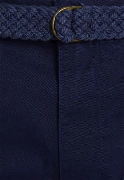 Pier One Hombre CHINOS WITH BELT - Shorts - Dark Blue -Ofertas Pier One Tienda 09ca7efaa5b64c9cb379a798260c20b5