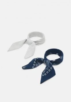 Pier One Unisexo UNISEX 2 PACK - Pañuelo - Grey/dark Blue