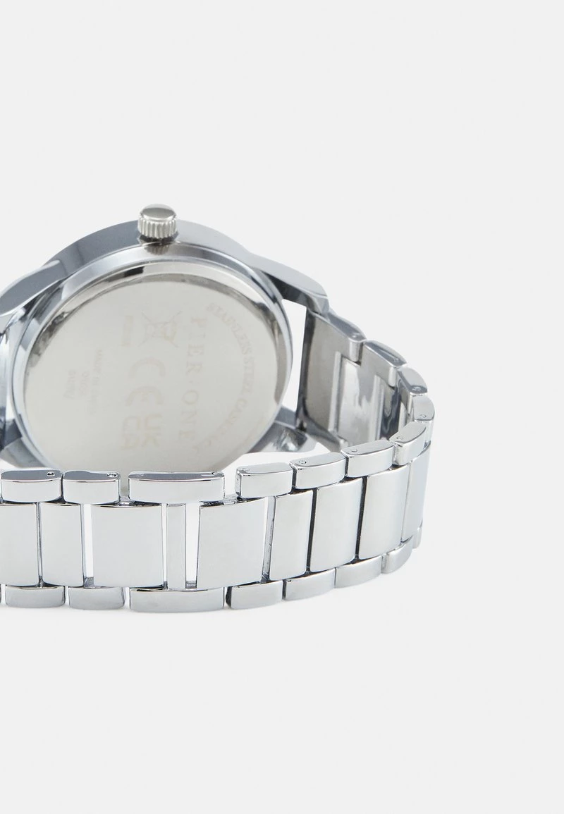 Pier One Unisexo SET UNISEX - Reloj - Silver-coloured 4 Pier One Unisexo SET UNISEX - Reloj - Silver-coloured - Imagen 2