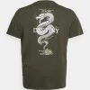 Pier One Camiseta Estampada - Dark Green, Hombre