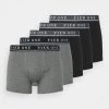 Pier One 5 PACK - Culotte - Black/mottled Dark Grey, Hombre
