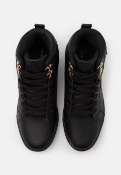 Pier One Unisexo Zapatillas Altas - Black/gold-coloured -Ofertas Pier One Tienda 0f46296aebc54254b608df835fb1fc0b