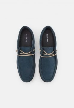 Pier One Hombre LEATHER - Zapatos Con Cordones - Dark Blue -Ofertas Pier One Tienda 1204bb39071b46c0bad69f658a3979d4