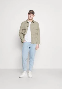 Pier One Hombre 5 PACK - Camiseta De Manga Larga - White/dark Blu/grey