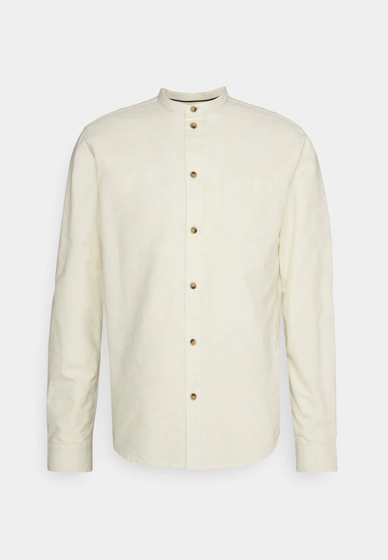 Pier One COLLAR OXFORD - Camisa - Off-white, Hombre 6 Pier One COLLAR OXFORD - Camisa - Off-white, Hombre - Imagen 4