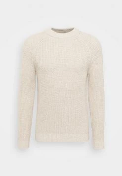 Pier One Hombre CHUNKY MOCKNECK JUMPER - Jersey De Punto - Mottled Beige -Ofertas Pier One Tienda 1772a7d0f5fc49c6af7db3d2c2749802
