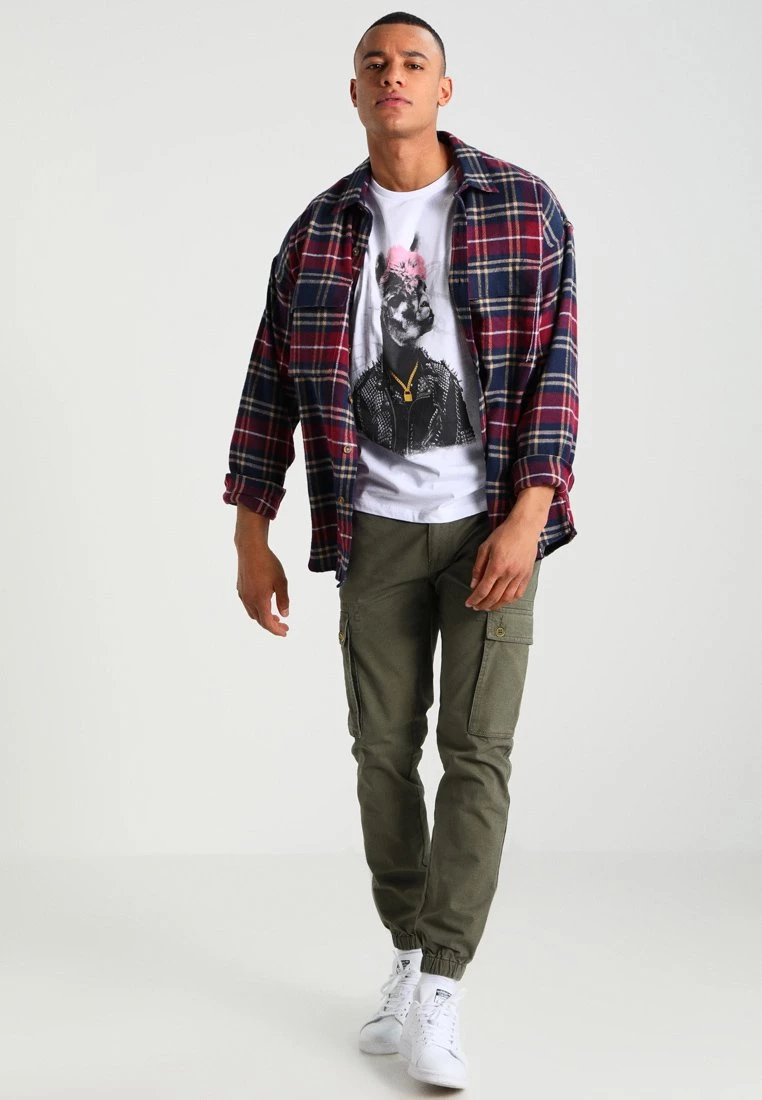 Pier One Hombre Pantalones Cargo - Olive 4 Pier One Hombre Pantalones Cargo - Olive - Imagen 2