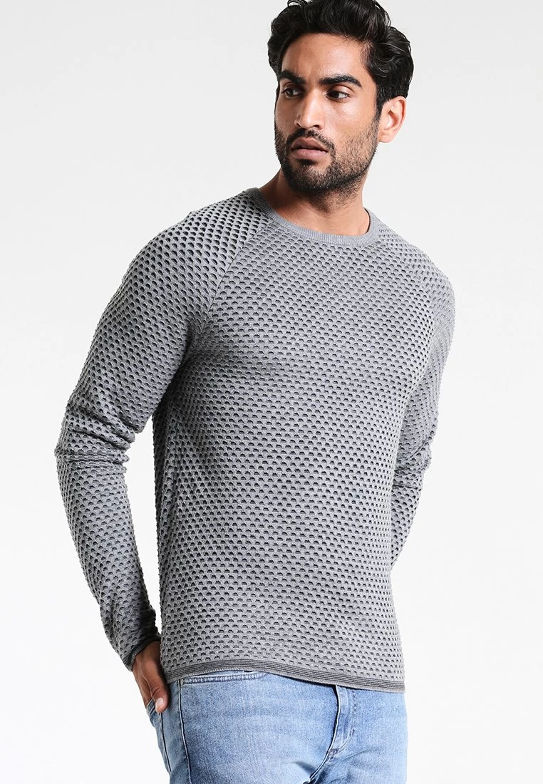 Pier One Hombre Jersey De Punto - Mottled Grey/anthracite 3 Pier One Hombre Jersey De Punto - Mottled Grey/anthracite