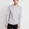 Pier One Hombre Camiseta De Manga Larga - Mottled Grey