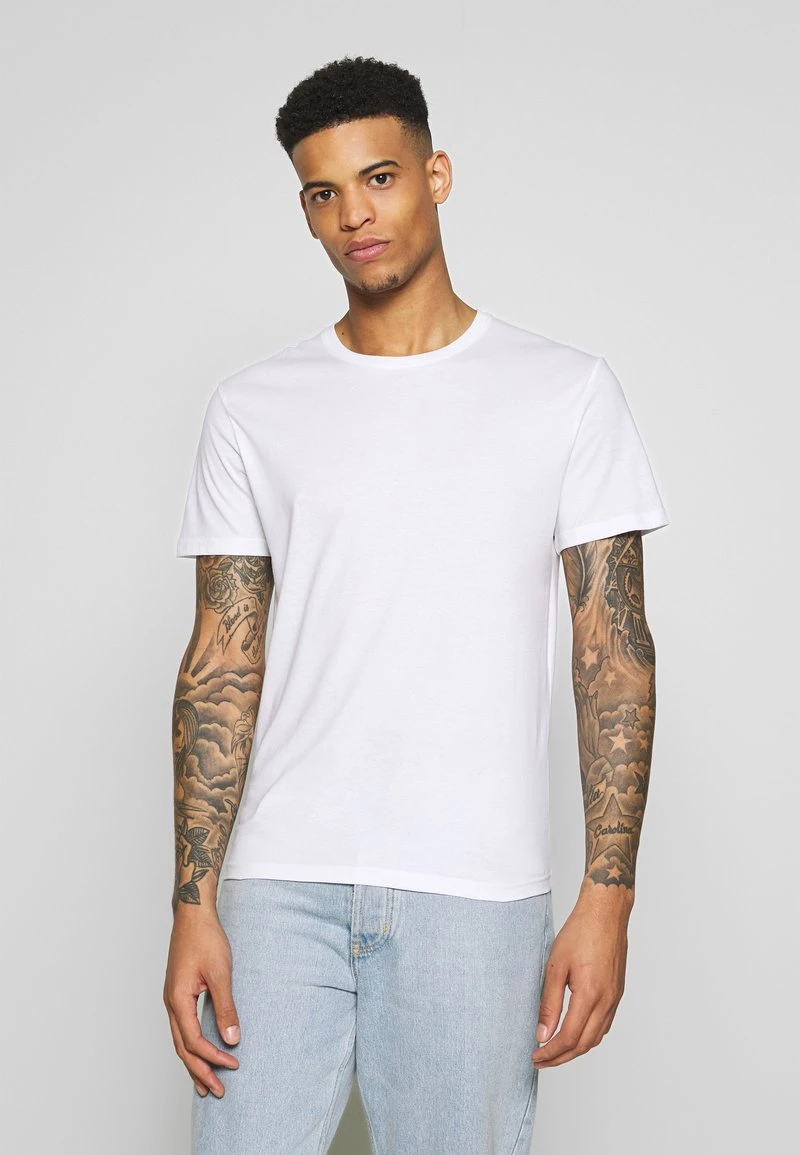 Pier One Hombre 3 PACK - Camiseta Básica - Black/ White 5 Pier One Hombre 3 PACK - Camiseta Básica - Black/ White - Imagen 3