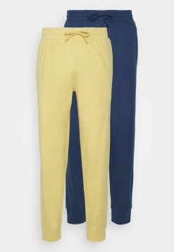 Pier One Hombre 2 PACK - Pantalón De Pijama - Dark Blue/yellow