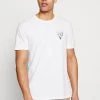 Pier One Hombre Camiseta Estampada - White