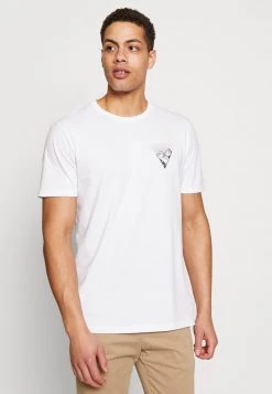 Pier One Hombre Camiseta Estampada - White