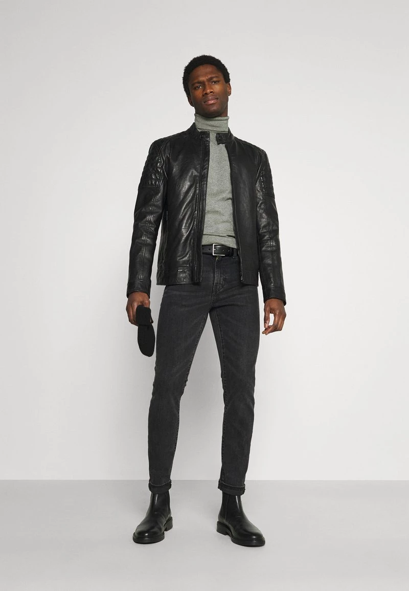 Pier One Hombre 2 PACK - Jersey De Punto - Black/mottled Light Grey 3 Pier One Hombre 2 PACK - Jersey De Punto - Black/mottled Light Grey