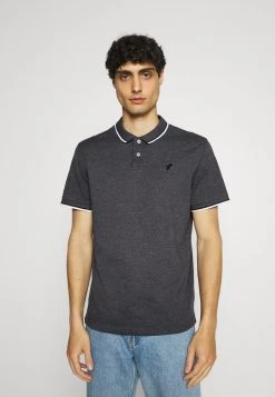 Pier One Hombre Polo - Mottled Dark Grey