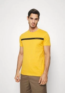 Pier One Camiseta Estampada - Yellow, Hombre