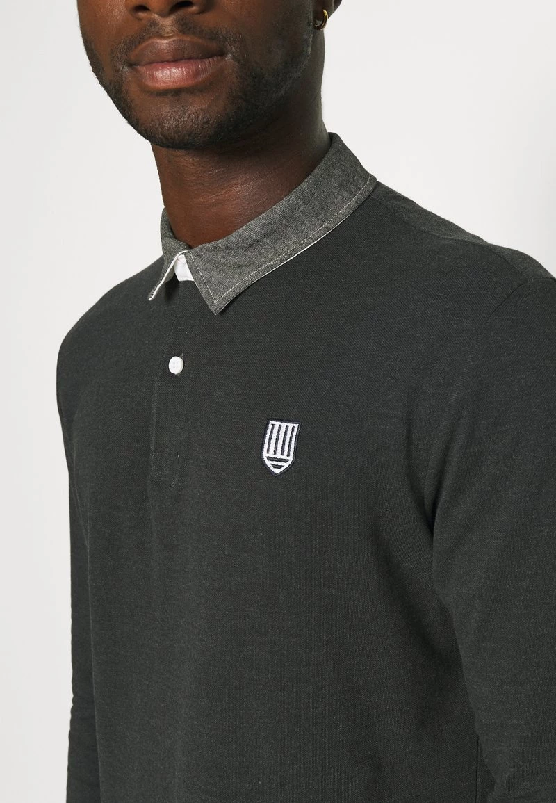 Pier One Hombre COLLAR RUGBY - Polo - Mottled Dark Grey 7 Pier One Hombre COLLAR RUGBY - Polo - Mottled Dark Grey - Imagen 5