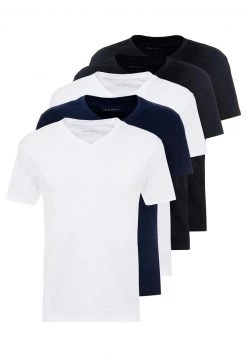 Pier One Hombre 5 PACK - Camiseta Básica - White/blue/black -Ofertas Pier One Tienda 2819a515ceaa41a7b996144dea7390c3