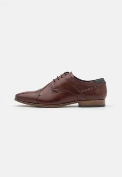 Pier One Hombre LEATHER - Zapatos De Vestir - Brown