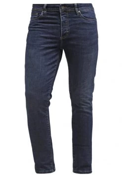 Pier One Hombre DISTRESSED DENIM SLIM FIT - Vaqueros Slim Fit - Dark Blue Denim -Ofertas Pier One Tienda 299452207d81469ba7066ee0a05b0997