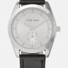 Pier One Unisexo Reloj - Black/silvercoloured