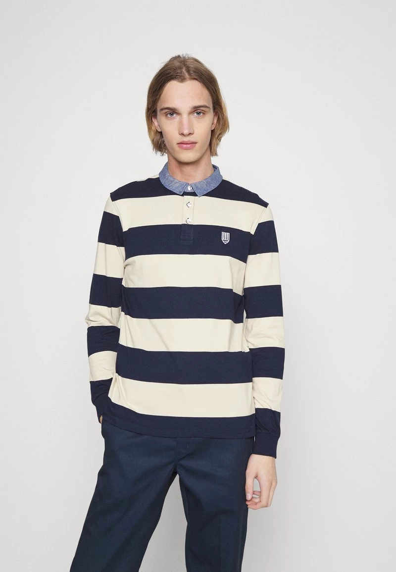 Pier One Polo - Dark Blue/mottled Beige, Hombre 3 Pier One Polo - Dark Blue/mottled Beige, Hombre