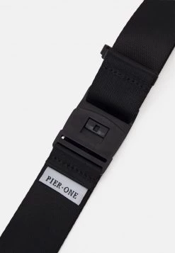 Pier One Unisexo UNISEX - Cinturón - Black -Ofertas Pier One Tienda 353004c82643456782a8ca1944c46aff
