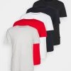 Pier One Hombre 5 PACK - Camiseta Básica - Mottled Light Grey/white/dark Blue -Ofertas Pier One Tienda 375a5aa1098a43d99fac6ae76885cc54