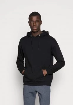 Pier One Hombre PLAIN SKATER HOODY - Jersey Con Capucha - Black
