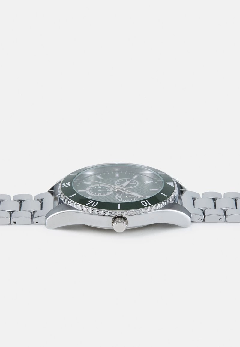 Pier One Unisexo UNISEX - Reloj - Silver-coloured/green 5 Pier One Unisexo UNISEX - Reloj - Silver-coloured/green - Imagen 3
