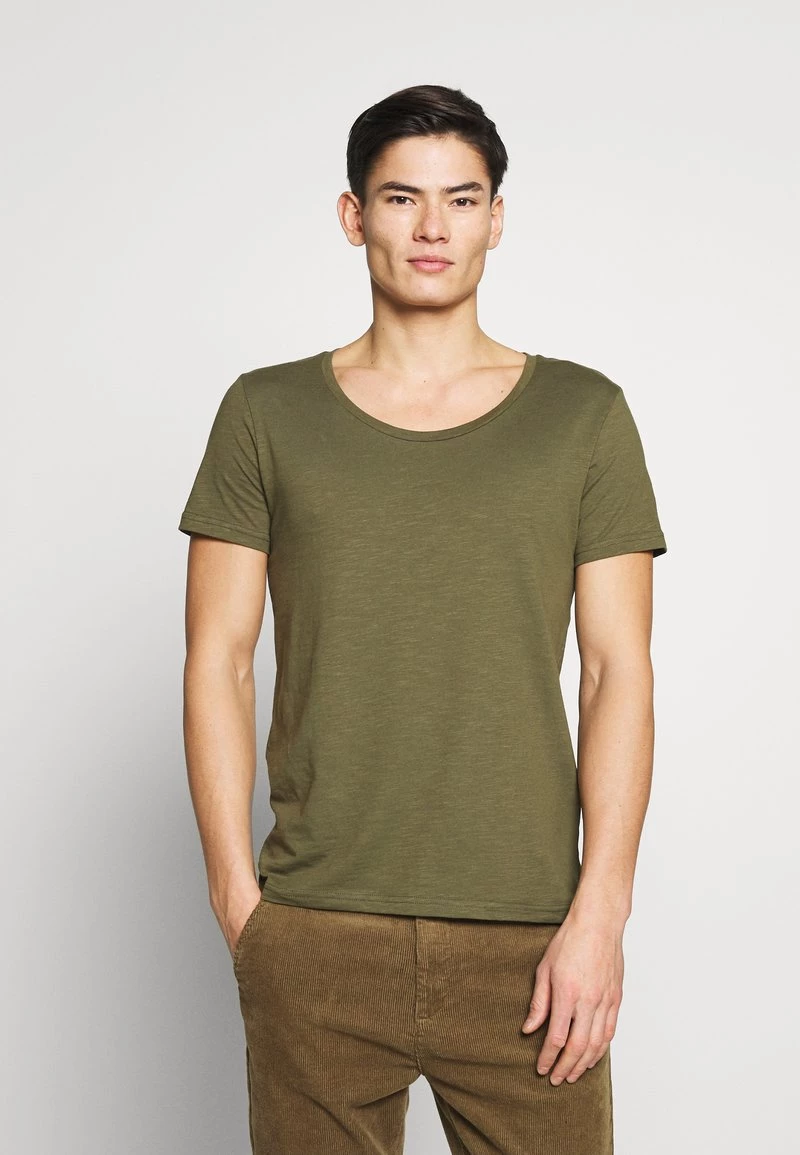 Pier One Hombre Camiseta Básica - Khaki 3 Pier One Hombre Camiseta Básica - Khaki