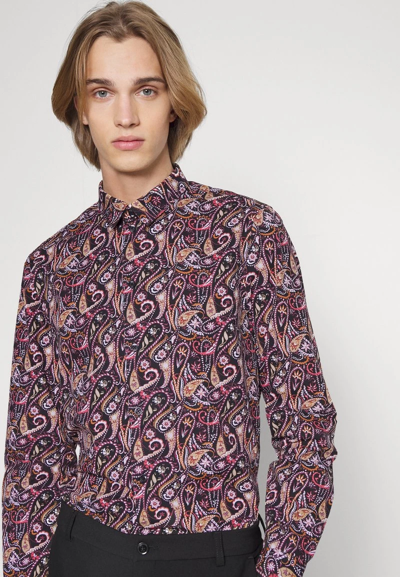 Pier One FESTIVE AOP - Camisa - Black/multi-coloured, Hombre 6 Pier One FESTIVE AOP - Camisa - Black/multi-coloured, Hombre - Imagen 4