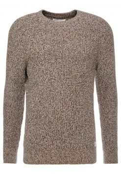 Pier One Hombre MULTICOLOUR HALF CARDIGAN JUMPER - Jersey De Punto - Mottled Dark Yellow -Ofertas Pier One Tienda 43d052bb50e448ea97efd06449ca54d1