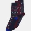 Pier One Hombre XMAS GIFT BOX 3 PACK - Calcetines - Dark Blue/bordeaux/red -Ofertas Pier One Tienda 43ef96180f1f4cde8bf712b75f0eca23