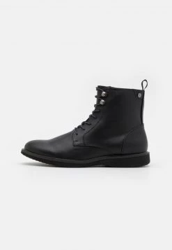 Pier One Botines Con Cordones - Black, Hombre