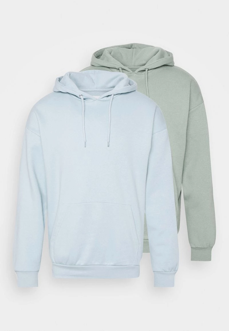 Pier One Hombre 2 Pack - Jersey Con Capucha - Green-blue 3 Pier One Hombre 2 Pack - Jersey Con Capucha - Green-blue