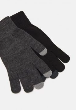 Pier One Hombre 2 PACK - Guantes - Black/grey -Ofertas Pier One Tienda 4b741f8e9538428cbfd7ed471013ece1