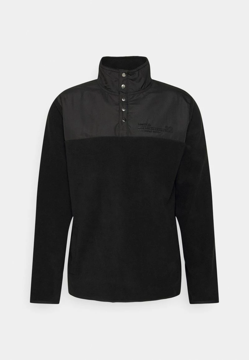 Pier One Hombre FABRIC BLOCK TROYER - Forro Polar - Black 3 Pier One Hombre FABRIC BLOCK TROYER - Forro Polar - Black