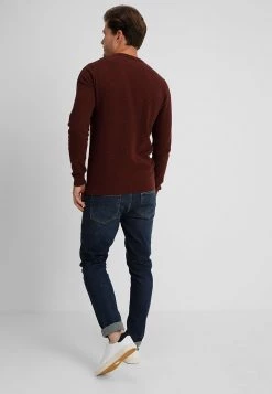 Pier One Hombre Jersey De Punto - Mottled Bordeaux -Ofertas Pier One Tienda 5631cf6e55c146d79f2398625f7d7737