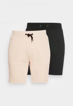 Pier One 2 PACK - Shorts - Tan/black, Hombre -Ofertas Pier One Tienda 56d7c28680f3418c84b77c710723c770
