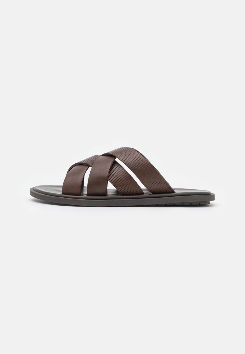 Pier One Hombre LEATHER - Sandalias Planas - Brown 3 Pier One Hombre LEATHER - Sandalias Planas - Brown