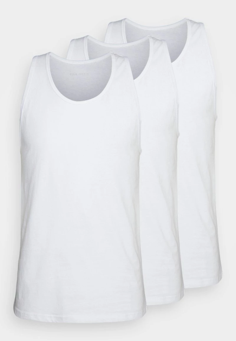 Pier One Hombre 3 PACK - Top - White 3 Pier One Hombre 3 PACK - Top - White