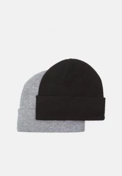 Pier One Unisexo 2 PACK UNISEX - Gorro - Black/grey