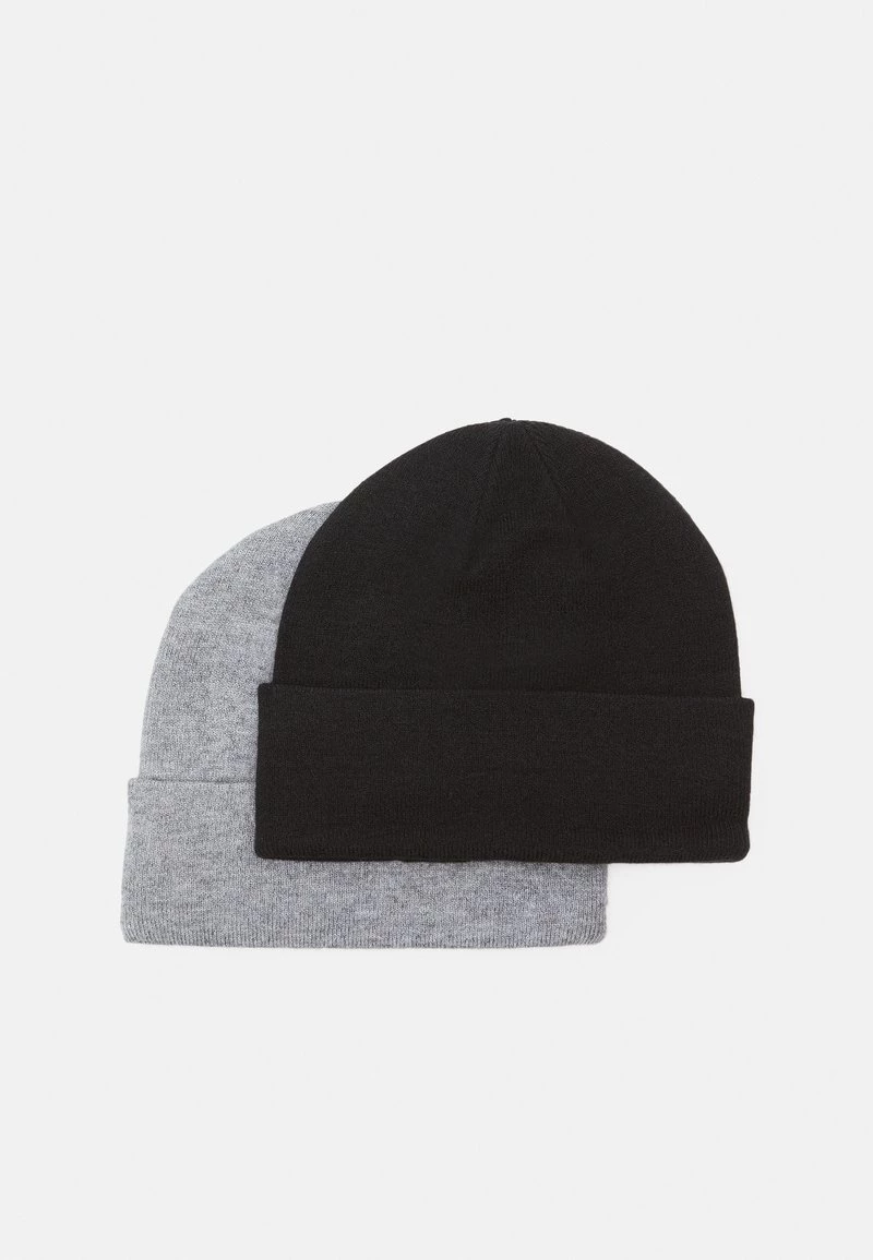 Pier One Unisexo 2 PACK UNISEX - Gorro - Black/grey 3 Pier One Unisexo 2 PACK UNISEX - Gorro - Black/grey