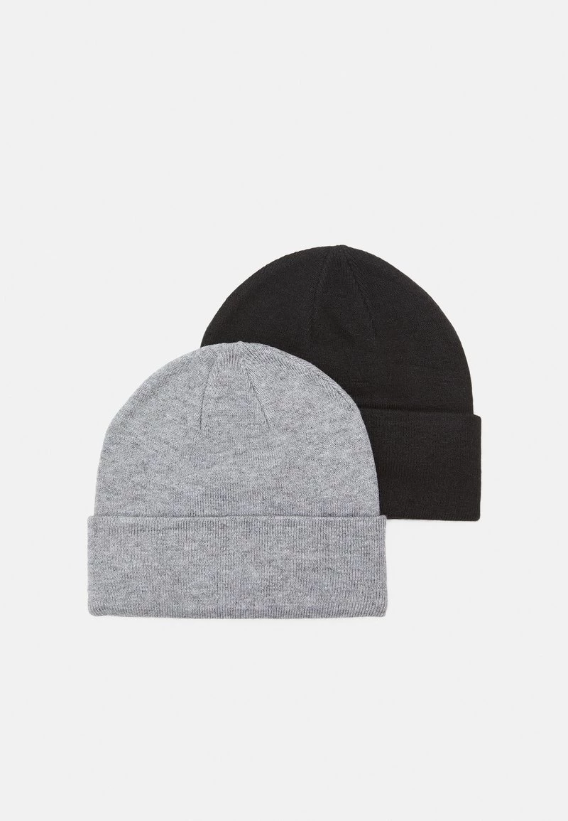 Pier One Unisexo 2 PACK UNISEX - Gorro - Black/grey 4 Pier One Unisexo 2 PACK UNISEX - Gorro - Black/grey - Imagen 2